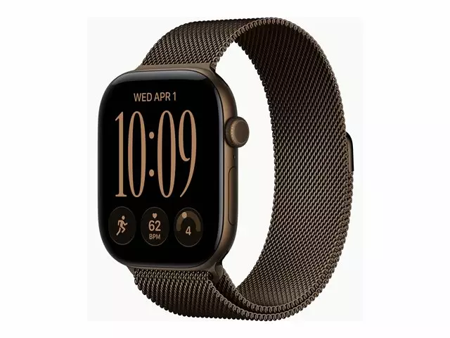 APPLE WATCH SERIES 12 GPS + CELLULAR 46MM MÖRK BRONS ALUMINIUMHUS MED MÖRK BRONS MILANESE LOOP - M/L - Smartklockor & Träningsklockor - 195951375786 - 6