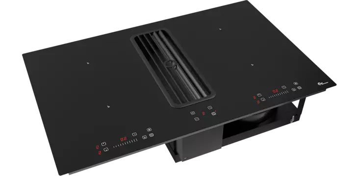 THERMEX LE MANS TYPHOON COMPACT INDUKTIOTASO LIESITUULETTIMELLA 80CM MUSTA - Induktiotasot liesituulettimella - 5703347531026 - 1