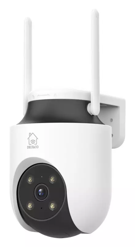 DELTACO SMART HOME KÄÄNTYVÄ JA KALLISTUVA SISÄ-/ULKOKAMERA 3MP - VALVONTAKAMERAT - 5706470154636 - 1