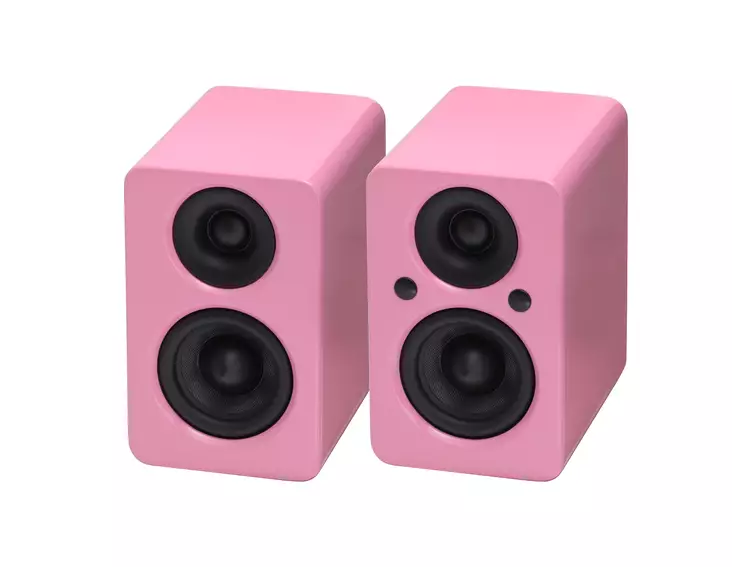 JAMO MINI MKII AKTIIVIKAIUTINPARI PINKKI - Hyllykaiuttimet - 6974245820676 - 1