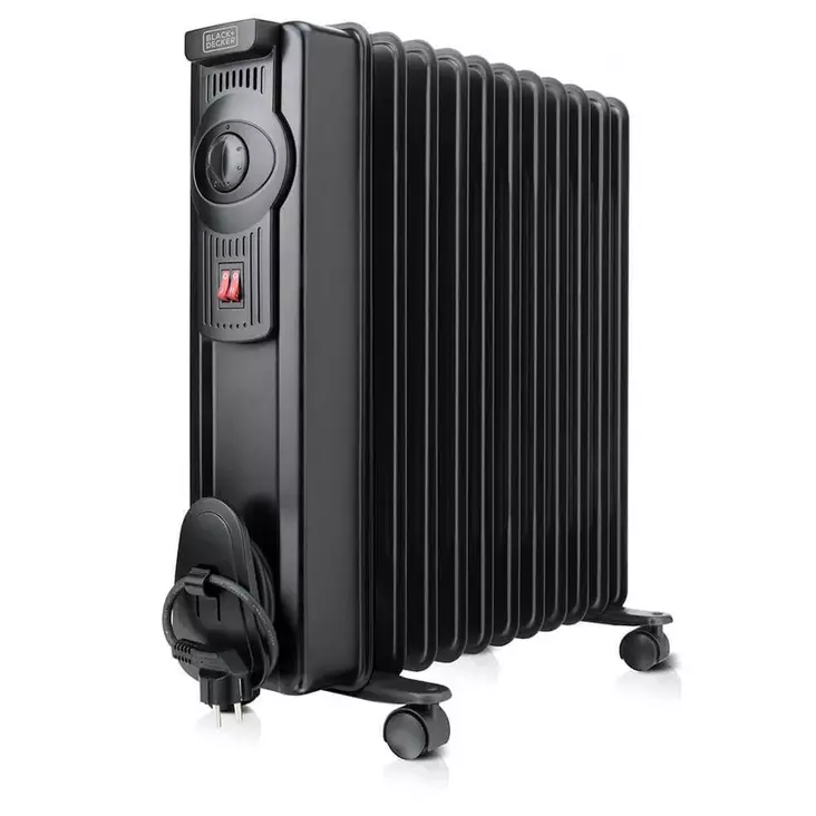 BLACK+DECKER ES9350070B ÖLJYTÄYTTEINEN PATTERI 2300W MUSTA - Lämmittimet - 8432406350076 - 1