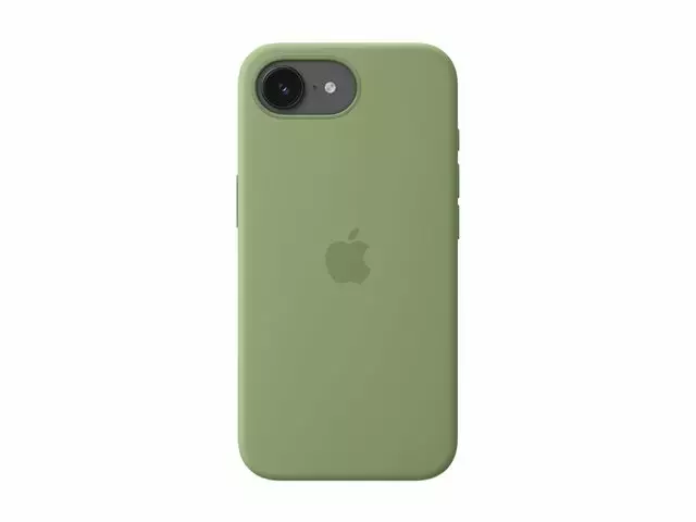 APPLE IPHONE 17E MAGSAFE SILICONE CASE LIGHT MOSS - Covers, Bags & Cases - 195951037776 - 1