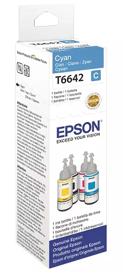 EPSON T6642 CYAN INK BOTTLE - Musteet, paperit ja väripatruunat - 8715946540986 - 1