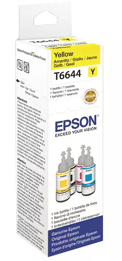 EPSON T6644 YELLOW INK BOTTLE - Musteet, paperit ja väripatruunat - 8715946541006 - 1