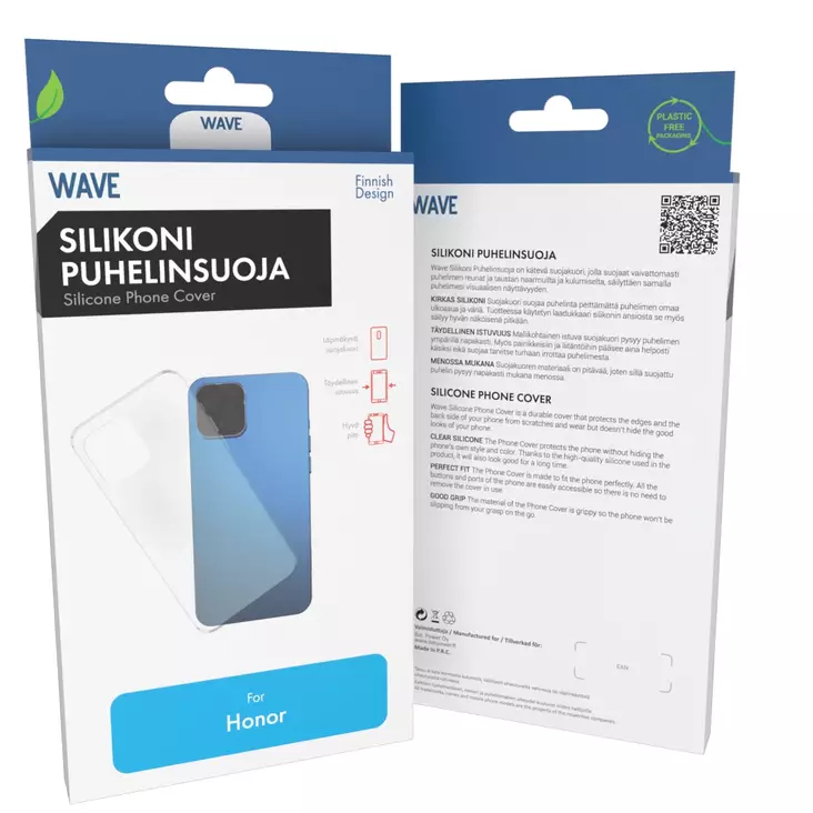 WAVE SILIKONISUOJA HONOR 400 LITE KIRKAS - Suojakuoret, laukut ja kotelot - 6418312176216 - 1