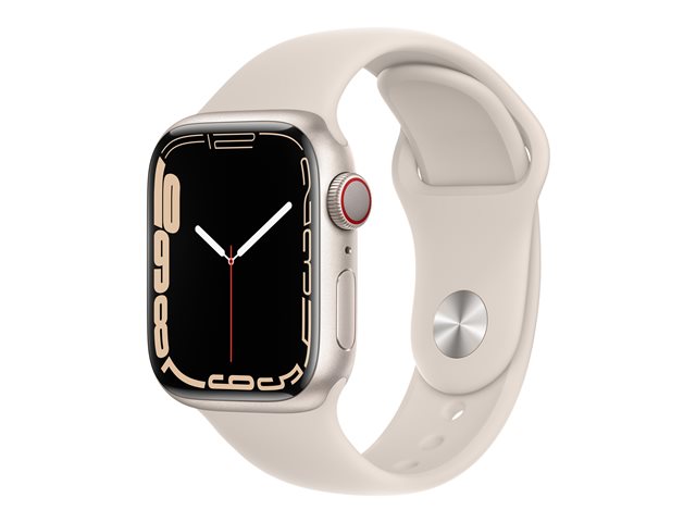 APPLE WATCH SERIES 7 GPS + CELLULAR 41MM STARLIGHT ALUMINIUM CASE/SPORT  BAND - Euronics verkkokauppa