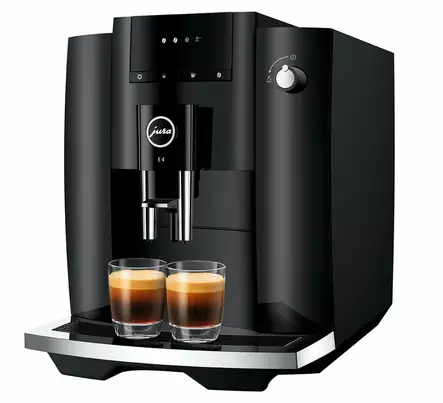 JURA E4 KAHVIAUTOMAATTI PIANO BLACK - Erikoiskahvinkeittimet / kahviautomaatit - 7610917154357 - 1