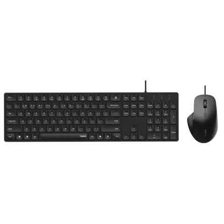 RAPOO NX8020 LANGALLINEN NÄPPÄIMISTÖ/HIIRI SETTI MUSTA - Näppäimistöt ja hiiret - 6940056123237 - 1
