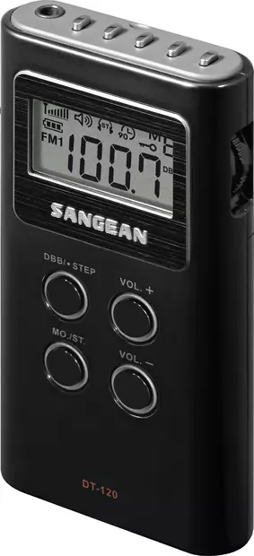 SANGEAN DT120 TASKURADIO MUSTA - Analoginen radio - 4711317992457 - 1