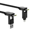 ROLLING SQUARE INCHARGE X MAX 100W USB-C/LIGHTNING/M.USB 1,5M MUSTA - Kaapelit ja laturit - 7640170468557 - 1