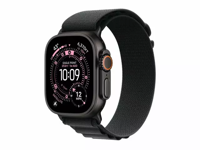 APPLE WATCH ULTRA 3 GPS + CELLULAR 49MM MEDIUM ÄLYKELLO MUSTA TITAANIKUORI & ALPINE RANNEKE - Älykellot ja aktiivisuusrannekkeet - 195950484977 - 1