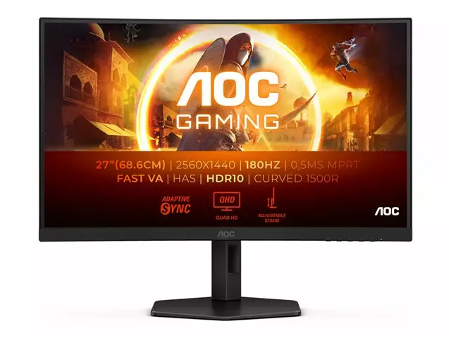 AOC CQ27G4X 27" 180HZ QHD KAAREVA PELINÄYTTÖ - Näytöt > 27" - 4038986182157 - 6
