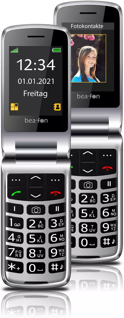 BEAFON SL645 SENIORIPUHELIN MUSTA - Matkapuhelimet - 9120042772947 - 1