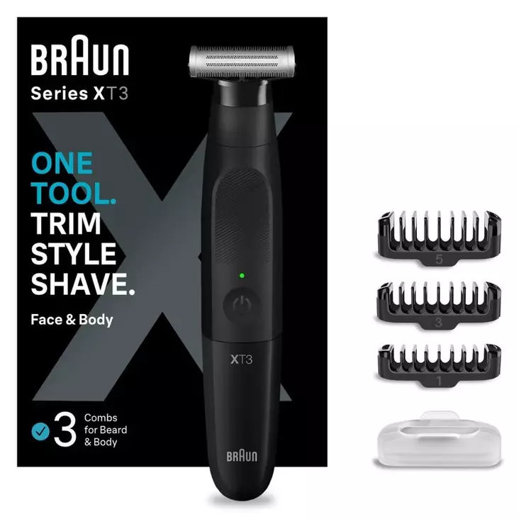 BRAUN XT3100 SERIES X HYBRIDITRIMMERI KASVOILLE - Partatrimmerit - 7500435206327 - 1