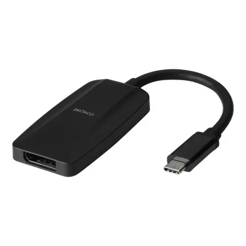 DELTACO USB-C TO DISPLAYPORT ADAPTERI - Kaapelit ja adapterit - 7333048047427 - 1