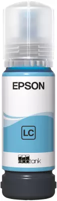 EPSON ECOTANK 107 LIGHT CYAN 70ML MUSTE - Musteet, paperit ja väripatruunat - 8715946712437 - 1