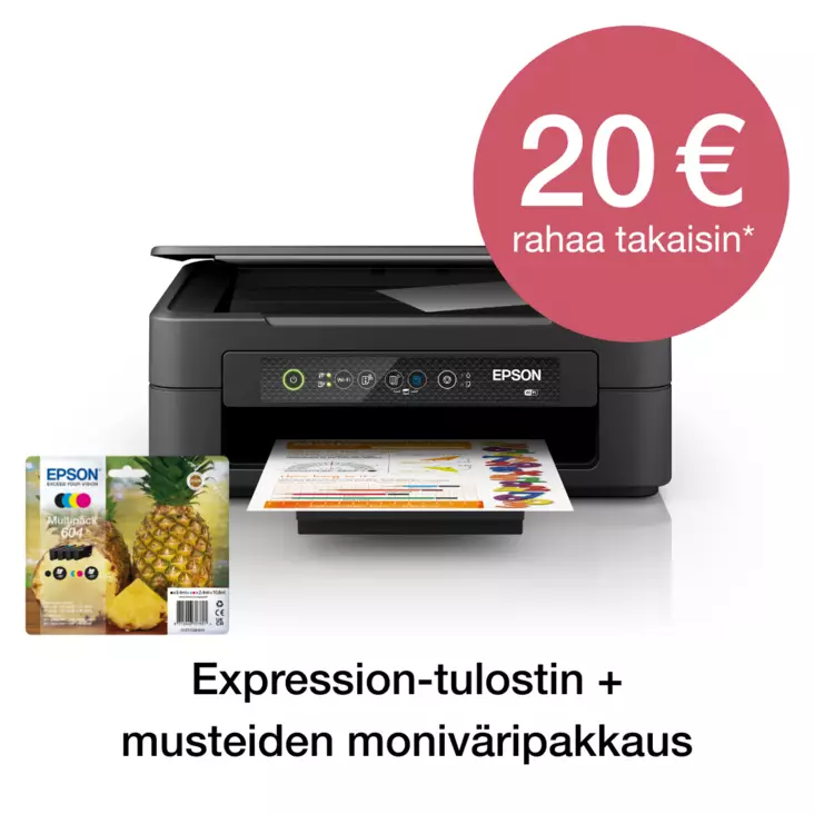 EPSON EXPRESSION HOME XP-2205 MONITOIMITULOSTIN - Mustesuihku - 8715946702797 - 1