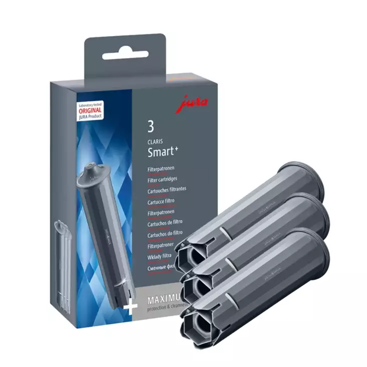 JURA CLARIS SMART+ SUODATINPATRUUNA 3 KPL SÄÄSTÖPAKKAUS - Tarvikkeet keittiökoneeseen - 7610917242337 - 1