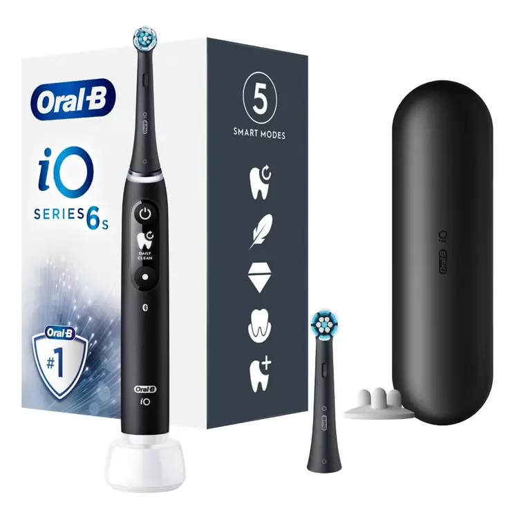 ORAL-B IO6S SÄHKÖHAMMASHARJA BLACK - Sähköhammasharjat - 4210201409137 - 1