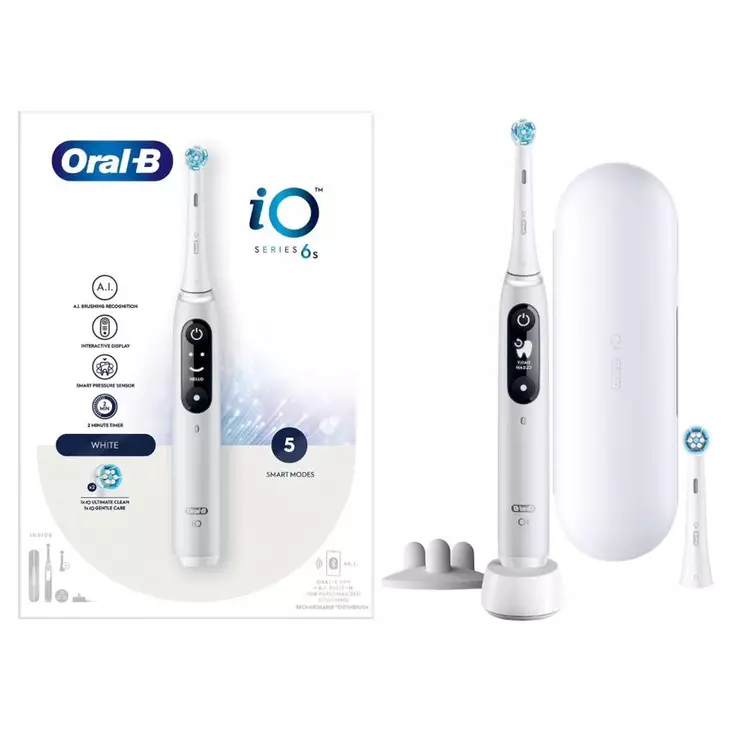 ORAL-B IO6S SÄHKÖHAMMASHARJA WHITE - Sähköhammasharjat - 4210201427407 - 1