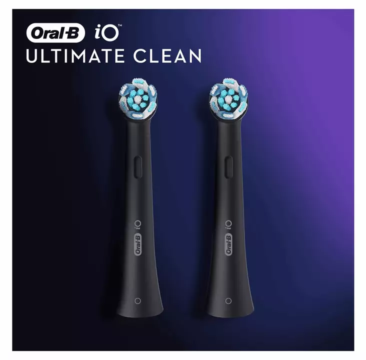 ORAL-B IO ULTIMATE CLEAN MUSTA VAIHTOHARJA 2 KPL/PKT - Vaihtoharjat - 4210201301837 - 1