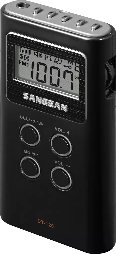 SANGEAN DT120 TASKURADIO MUSTA - Analoginen radio - 4711317992457 - 1