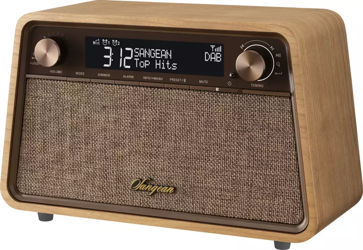 SANGEAN WR-201D BLUETOOTH PÖYTÄRADIO KIRSIKKA - Digitaalinen radio - 4711317997667 - 1