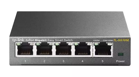 TP-LINK TLSG105E 5-PORT GIGABIT VERKKOKYTKIN - Kytkimet - 6935364022037 - 2