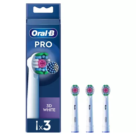 ORAL-B 3D WHITE VAIHTOHARJA CLEANMAXIMISER -TEKNIIKALLA 3KPL - Vaihtoharjat - 8006540894828 - 1
