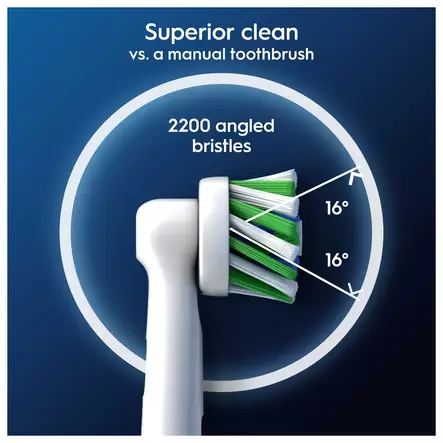ORAL-B CROSSACTION VAIHTOHARJA CLEANMAXIMISER -TEKNIIKALLA 6KPL - Vaihtoharjat - 8700216018968 - 2