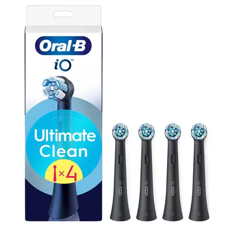 ORAL-B IO ULTIMATE CLEAN MUSTA IO-VAIHTOHARJA 4KPL - Vaihtoharjat - 8700216196178 - 1