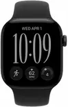 APPLE WATCH SERIES 12 GPS 42MM SVART ALUMINIUMHUS MED SVART SPORTBAND - S/M - Smartklockor & Träningsklockor - 195951225418 - 7