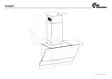 THERMEX GLASGOW LIESITUULETIN 60CM MUSTA - Seinäkiinnitteiset liesituulettimet - 5703347532078 - 3