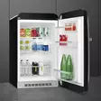 SMEG FAB10HRBL6 RETROJÄÄKAAPPI MUSTA OIKEANKÄTINEN - Fridges - 8017709342548 - 2