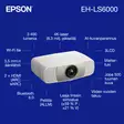 EPSON EH-LS6000 KOTITEATTERIPROJEKTORI - Projektorit - 8715946748788 - 8