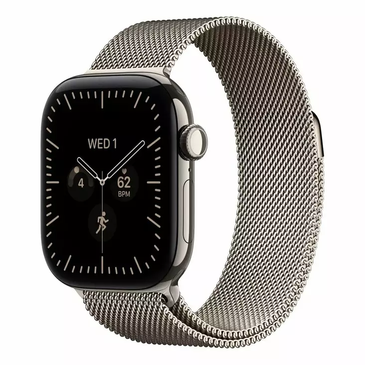 APPLE WATCH SERIES 12 GPS + CELLULAR 42MM NATURAL TITANIUM CASE WITH NATURAL MILANESE LOOP - Smartwatches & Activity Trackers - 195951233468 - 6