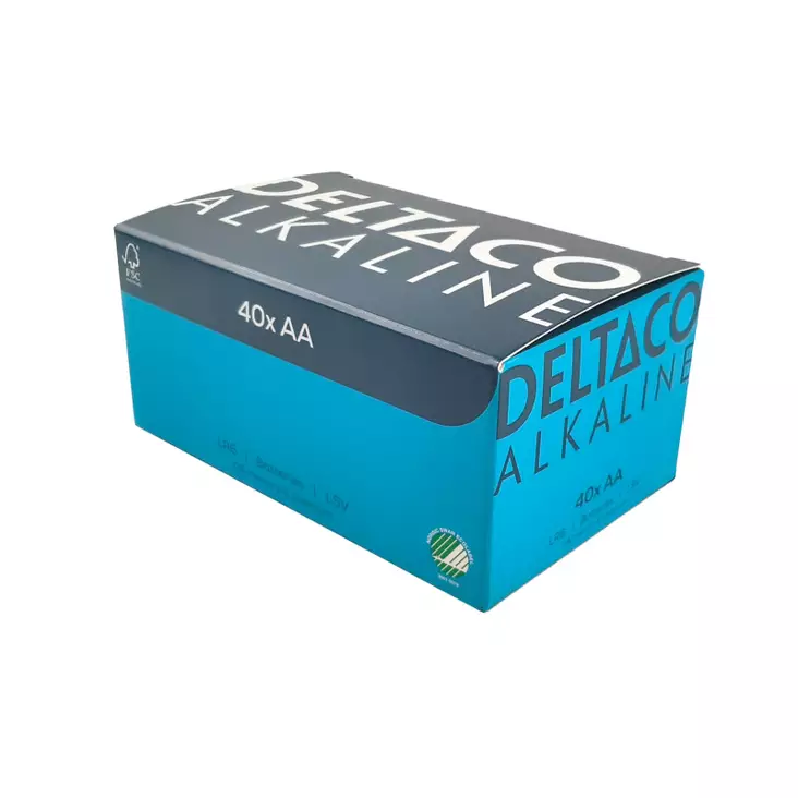 DELTACO AA-ALKALIPARISTO 40KPL - Muut tarvikkeet - 5706470154988 - 1