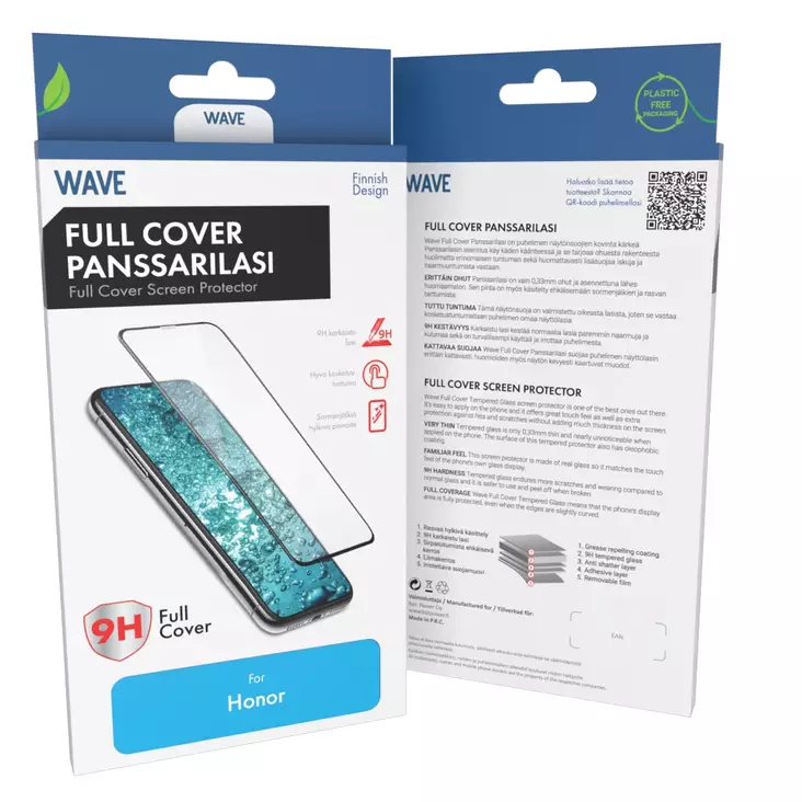WAVE HONOR 400 LITE FULL COVER PANSSARILASI MUSTA KEHYS - Suojakuoret, laukut ja kotelot - 6418312176308 - 1