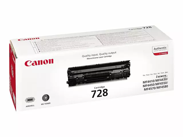 CANON CRG-728 MUSTA VÄRIAINEKASETTI - Musteet, paperit ja väripatruunat - 4960999664118 - 2