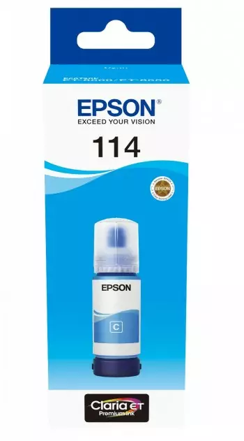 EPSON 114 ECOTANK CYAN MUSTEPULLO - Musteet, paperit ja väripatruunat - 8715946687308 - 1