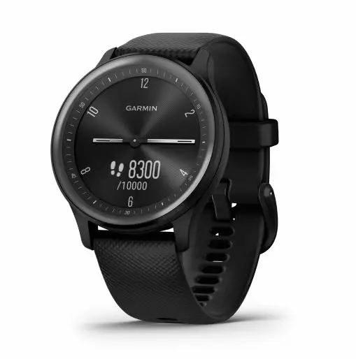 GARMIN VIVOMOVE SPORT 40mm MUSTA / SILIKONIRANNEKE - Älykellot ja aktiivisuusrannekkeet - 753759274498 - 3