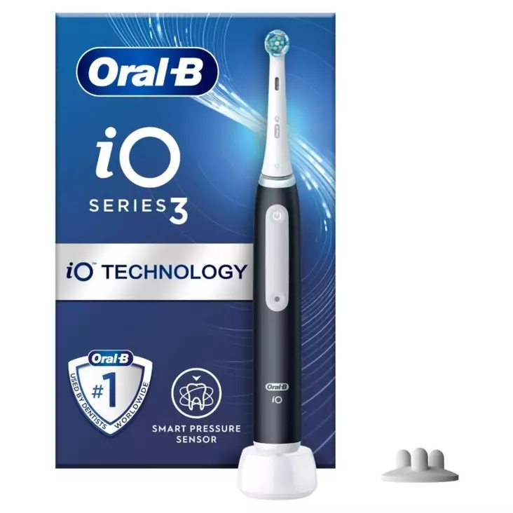 ORAL-B iO3 SÄHKÖHAMMASHARJA MUSTA - Sähköhammasharjat - 8006540730898 - 1