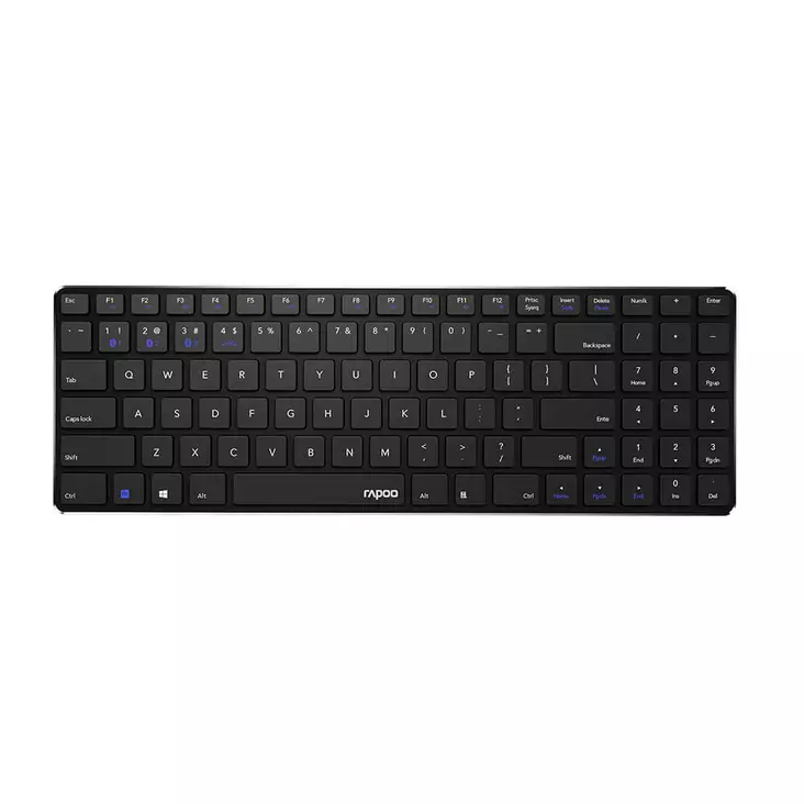 RAPOO E9100M MULTI-MODE LANGATON NÄPPÄIMISTÖ MUSTA - Näppäimistöt ja hiiret - 6940056188748 - 1