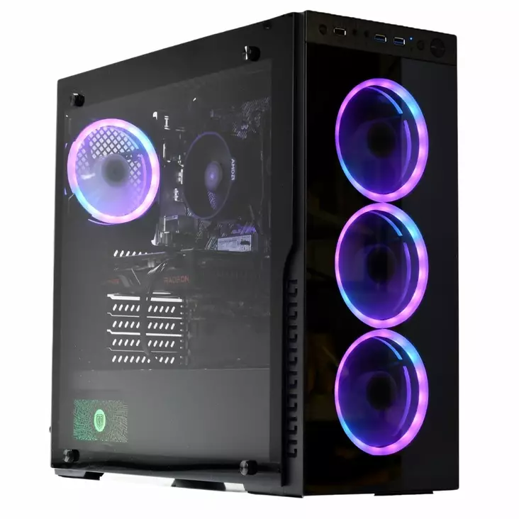 REGAME TITAN 3012 R5 5500 KUNNOSTETTU PELITIETOKONE - Pöytätietokoneet - 6429811095588 - 1