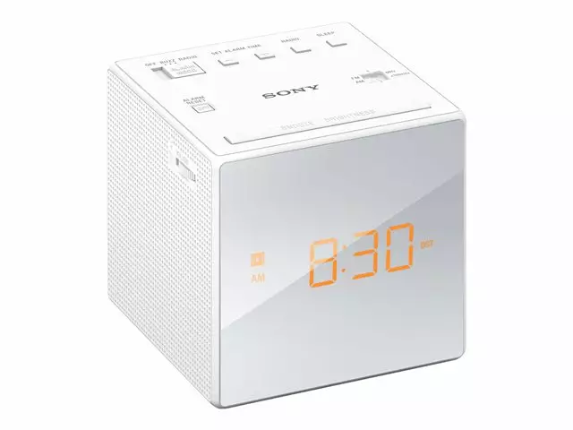 SONY ICFC1 KELLORADIO VALKOINEN - Kelloradiot - 4905524962048 - 2