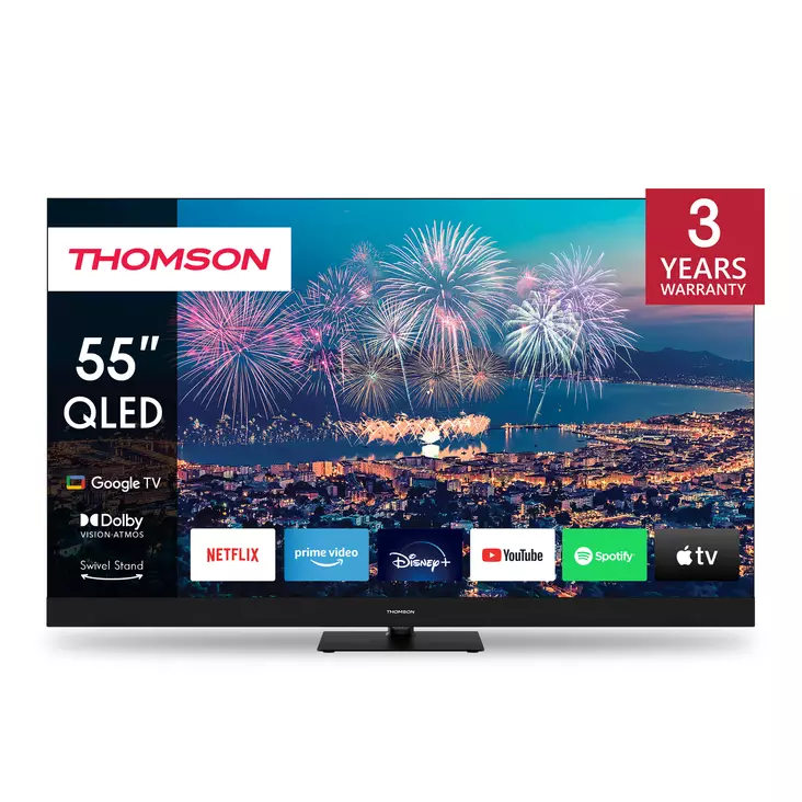 THOMSON 55QG6C14 55" 4K QLED PLUS TV - 51-60 tuumaiset televisiot - 9120106662368 - 2