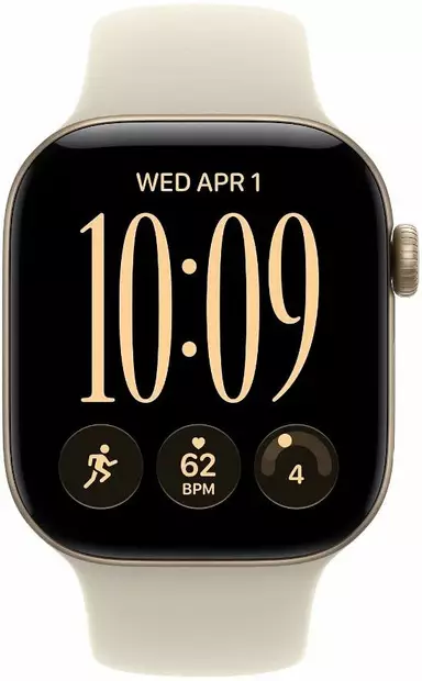 APPLE WATCH SERIE 12 GPS 42MM LJUST GULD ALUMINIUMSKAPSEL MED SANDSPORTBAND - M/L - Smartklockor & Träningsklockor - 195951226019 - 7