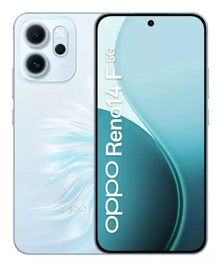 OPPO RENO14F 5G 8GB/256GB OPAL BLUE - Matkapuhelimet - 6932169376679 - 1