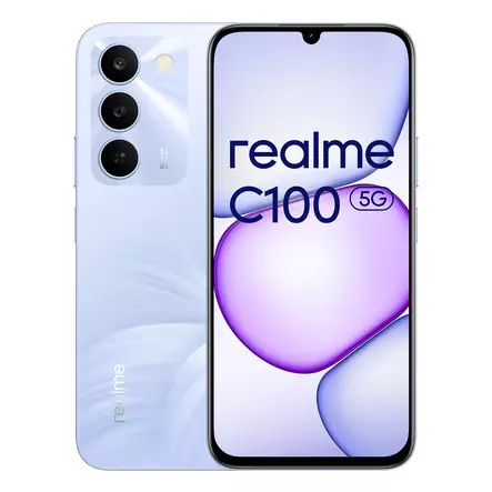 REALME C100 4GB/128GB 5G ÄLYPUHELIN BLOOMING PURPLE - Matkapuhelimet - 6941764486249 - 6