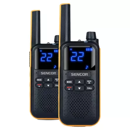 SENCOR SMR700Y WALKIE TALKIE-RADIOPUHELINPARI KELTAINEN - Kuntoilu ja ulkoilu - 8590669381449 - 1